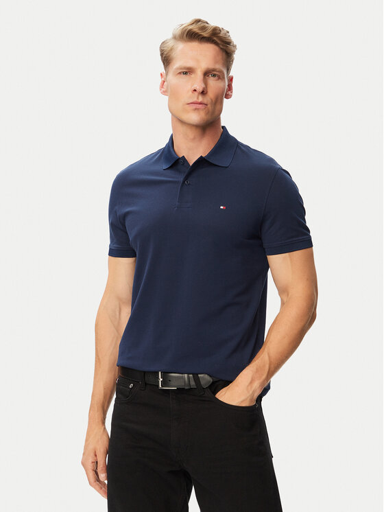 Tommy Hilfiger Tricou polo Performance MW0MW37309 Bleumarin Regular Fit