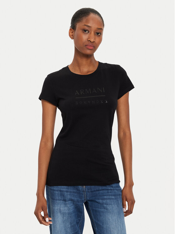 Armani Exchange Armani Exchange T-Shirt 6DYT11 YJ16Z 1200 Černá Slim Fit