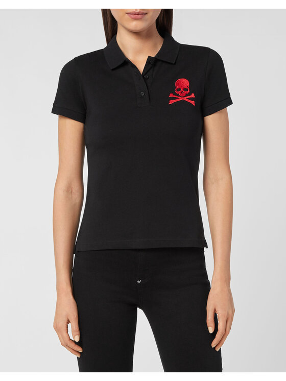 PHILIPP PLEIN PHILIPP PLEIN Polokošile 805 Černá Regular Fit