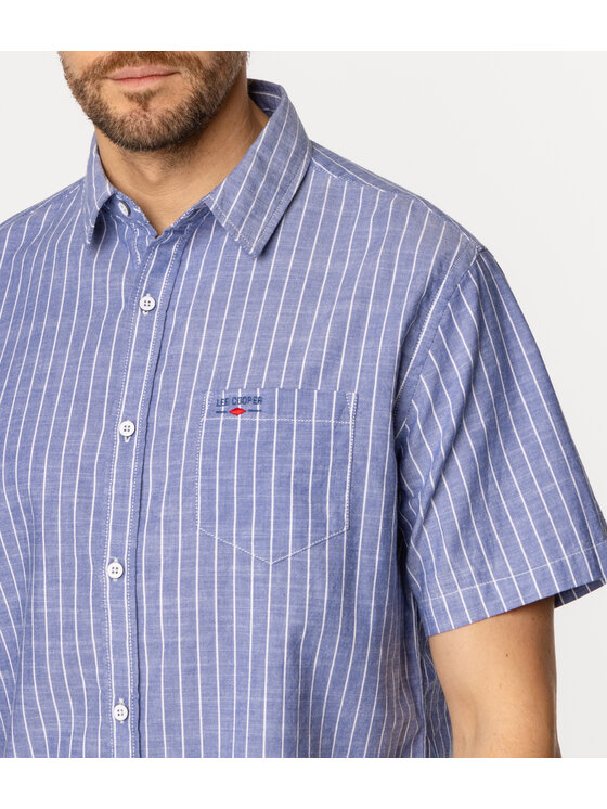 Lee Cooper Lee Cooper Koszula WILL2 1136 Niebieski Regular Fit