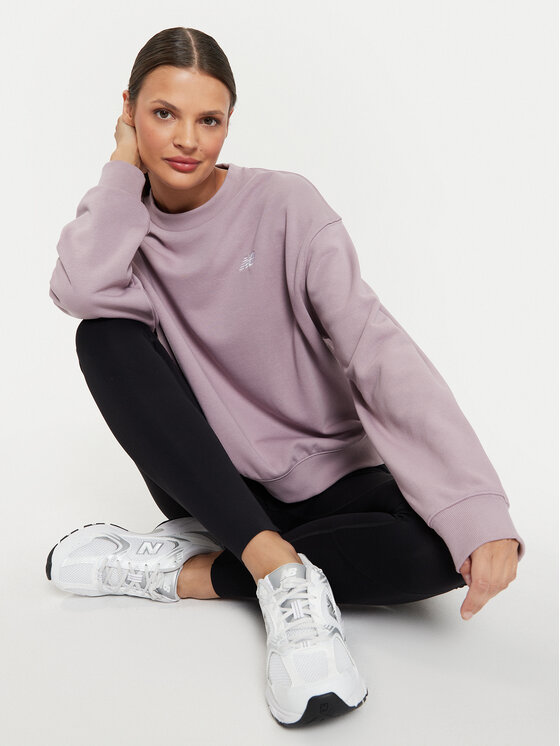 New Balance New Balance Majica dugih rukava Essentials WT41508 Ljubičasta Regular Fit