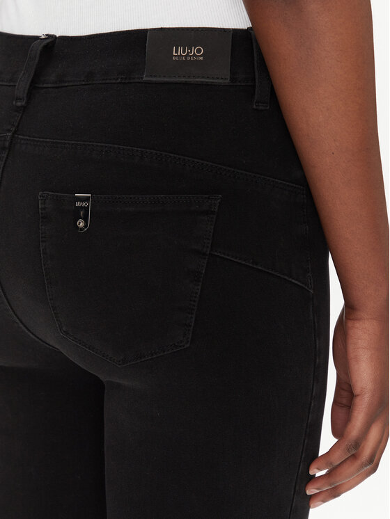 Liu Jo Liu Jo Slim Fit traperice UXX037 D4199 Crna Slim Fit