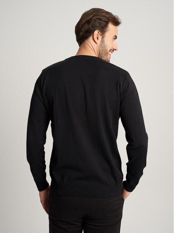 Willsoor Willsoor Sweter 71879 Czarny Regular Fit