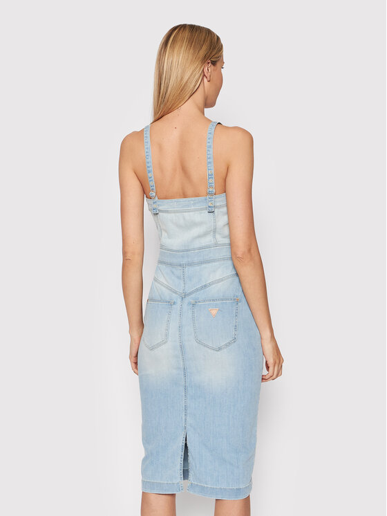 Guess Guess Φόρεμα τζιν W2GK32 D4K94 Μπλε Slim Fit