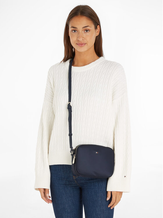 Tommy Hilfiger Tommy Hilfiger Handtasche Poppy Th Crossover AW0AW15638 Dunkelblau