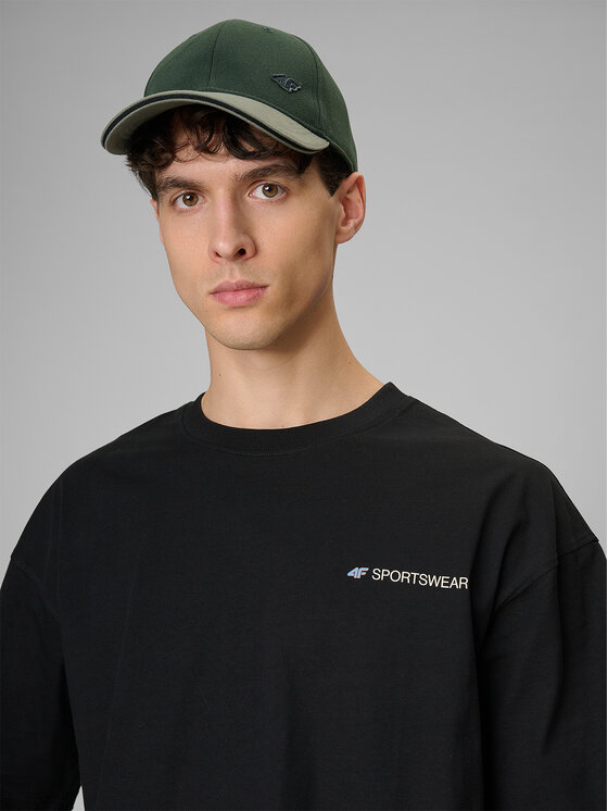 4F 4F T-Shirt NATURE’S TRAIL Czarny Loose Fit