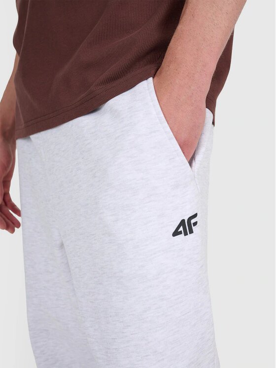 4F 4F Pantaloni da tuta 4FWMM00TTROM1140-27M Grigio Regular Fit