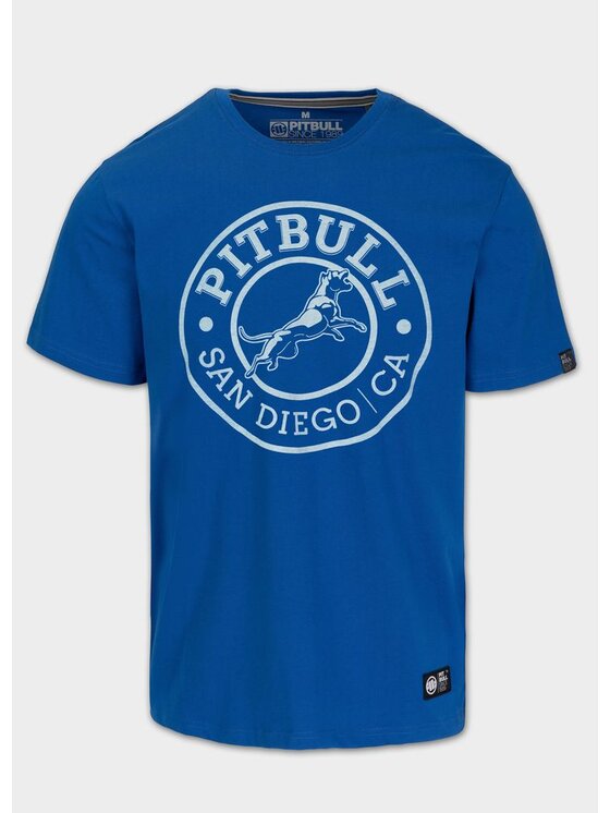 PITBULL PITBULL T-Shirt Koszulka męska SAN DIEGO CA XXL Niebieski Regular Fit