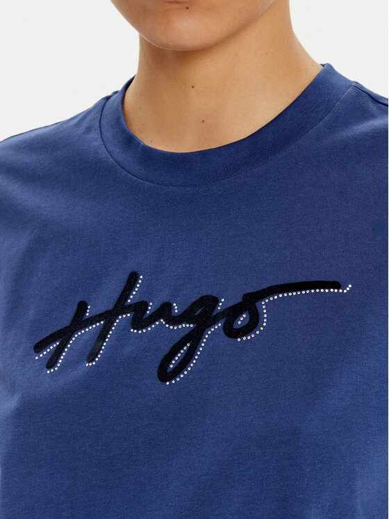 HUGO Hugo Póló 50528585 Sötétkék Regular Fit