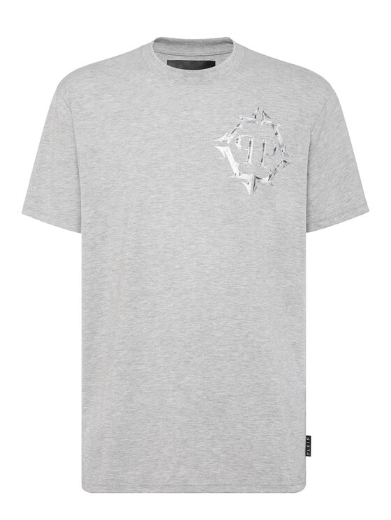 PHILIPP PLEIN PHILIPP PLEIN T-Shirt 9453 Szary Regular Fit