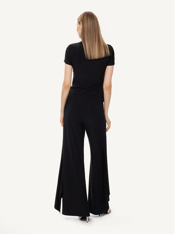 KMX KMX Spodnie materiałowe 809950007 Czarny Flare Fit