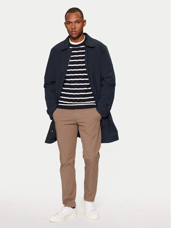 Tommy Hilfiger Tommy Hilfiger Płaszcz przejściowy MW0MW37651 Granatowy Regular Fit
