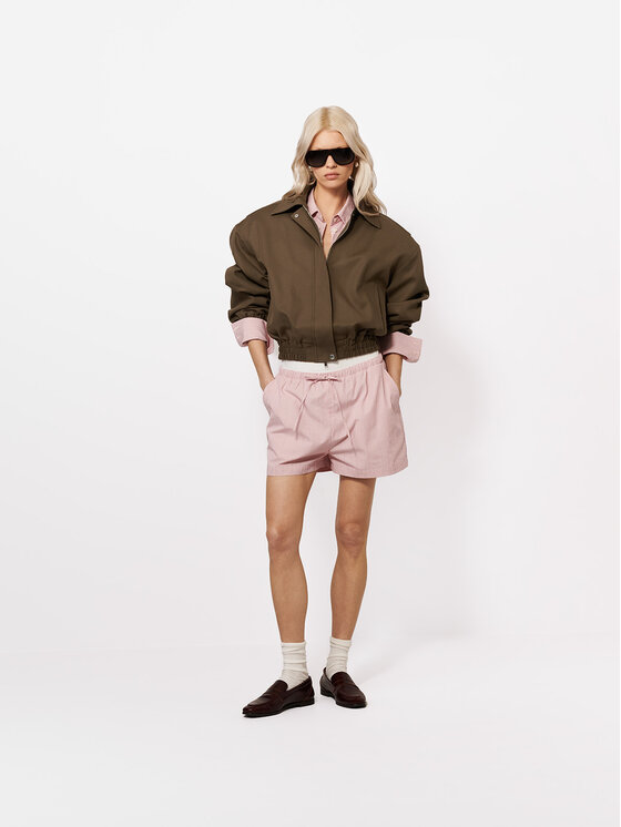 La Mania La Mania Šortky z materiálu BON BON Růžová Basic Fit
