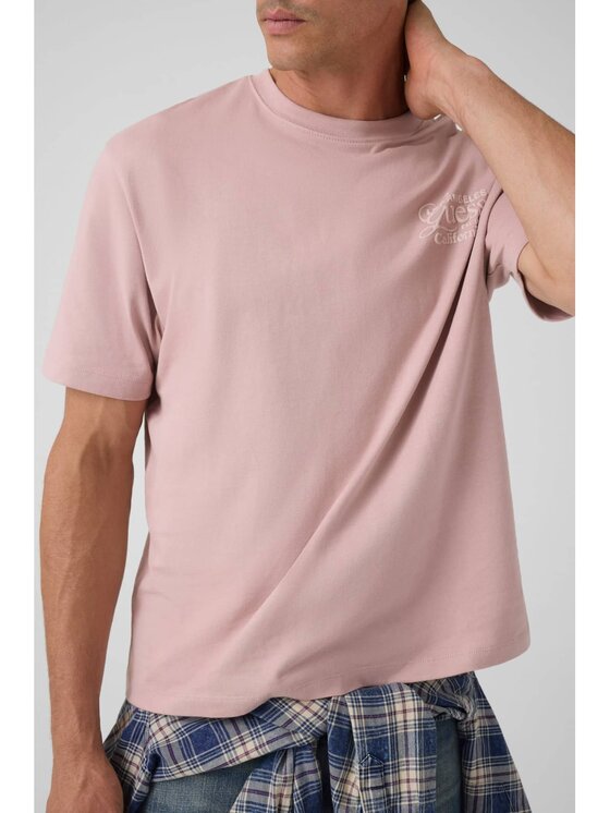 Guess Guess T-Shirt 185139 Różowy Classic Fit