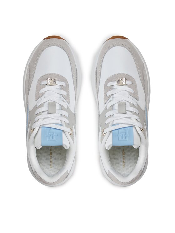 Tommy Hilfiger Tommy Hilfiger Снікерcи Chunky Feminine Runner Hardware FW0FW07703 Сірий