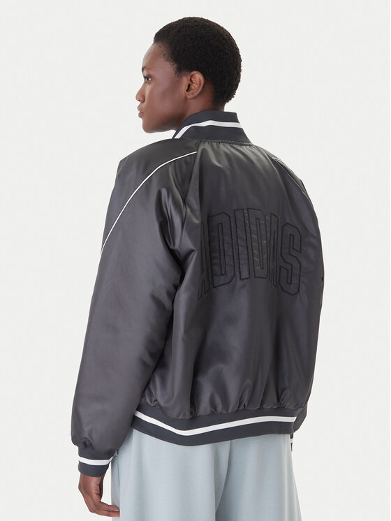 adidas adidas Geacă bomber Stadium JZ6919 Gri Loose Fit