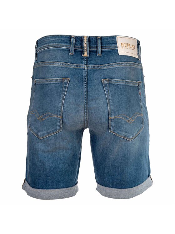 REPLAY REPLAY Szorty materiałowe 28638 Niebieski Slim Fit