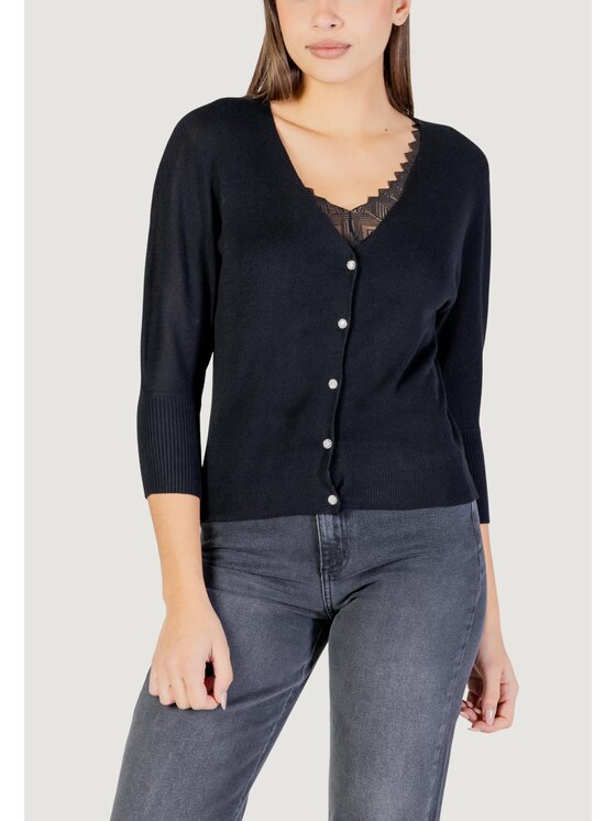 Morgan De Toi Morgan De Toi Cardigan 251-MBATSI Nero Casual Fit
