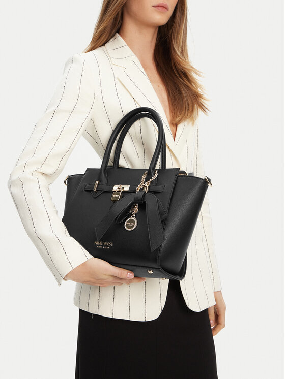 Nine West Geantă CEO-Chelsea-Charm-II-LX10185 Negru