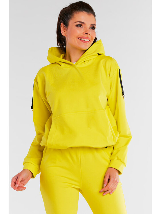 Infinite You Infinite You Bluza M248 Żółty Basic Fit