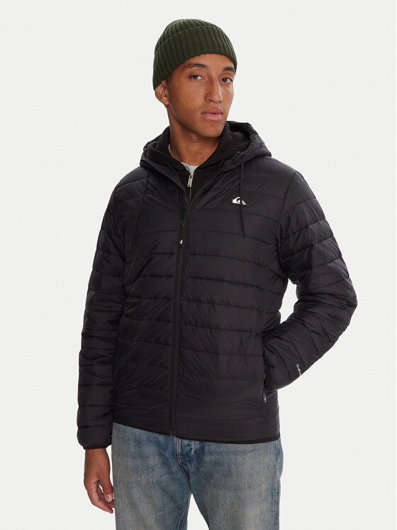 Quiksilver Quiksilver Geacă Scaly Hood EQYJK04189 Negru Regular Fit
