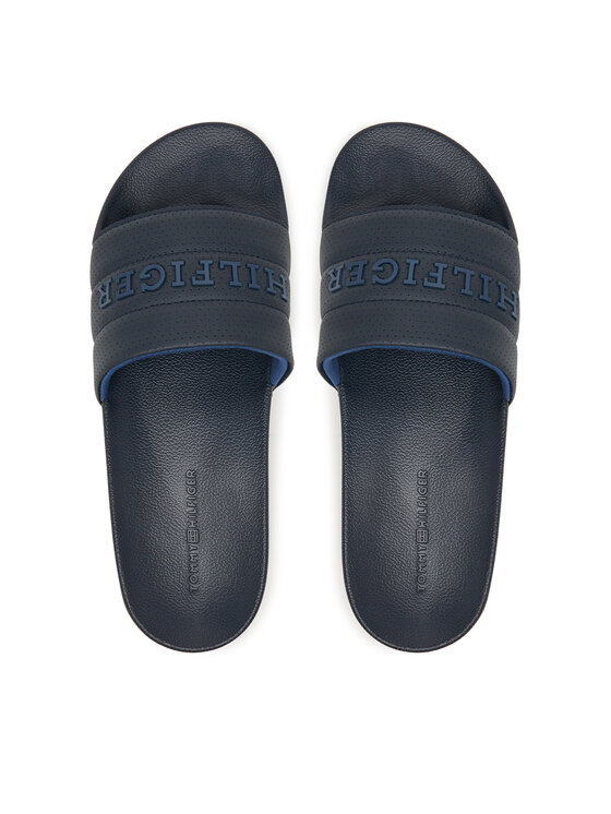 Tommy Hilfiger Tommy Hilfiger Papucs Pad Perf Pool Slide FM0FM05709 Sötétkék