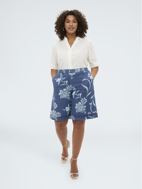 Fiorella Rubino Fiorella Rubino Koszula 5059T001465N011 Biały Boxy Fit