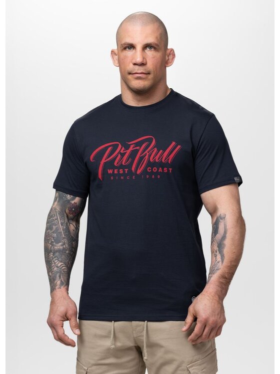 PITBULL PITBULL T-Shirt EL JEFFE Granatowy Regular Fit