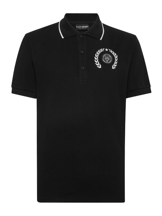 Plein Sport Plein Sport Polo 13031 Czarny Slim Fit