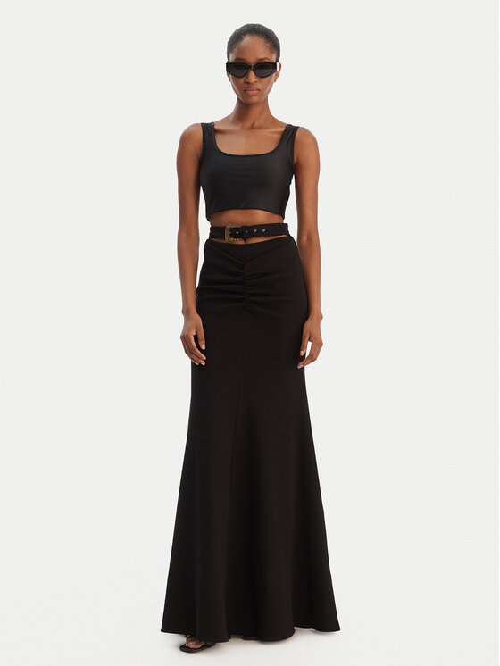 Versace Jeans Couture Versace Jeans Couture Maxi szoknya 80HAE870 J0198 Fekete Slim Fit