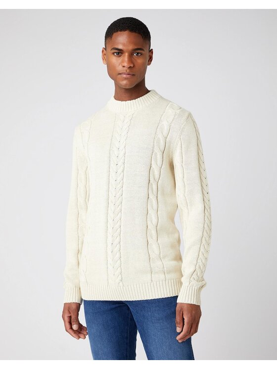 Wrangler Wrangler Maglione HEMP KNIT Beige Regular Fit