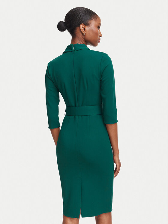 Rinascimento Rinascimento Sukienka koktajlowa CFC0131082003 Zielony ciemny Regular Fit