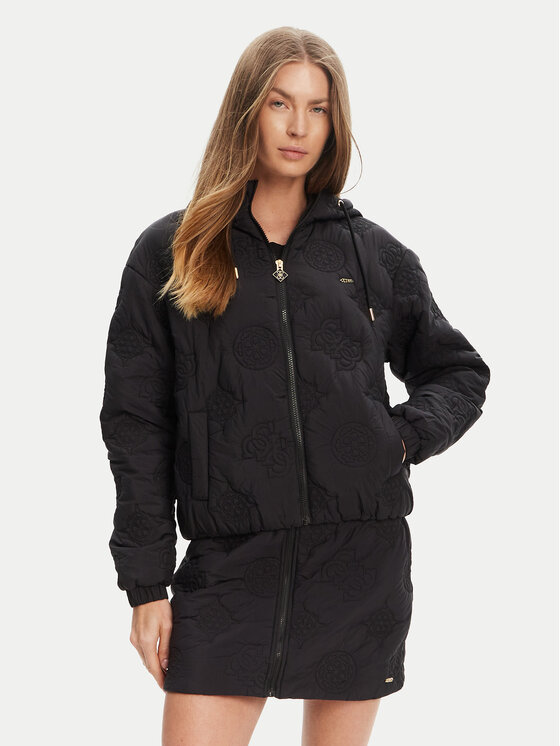Guess Guess Преходно яке V5YL0 3WHEB2 Черен Regular Fit