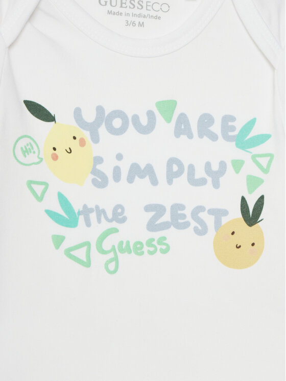 Guess Guess Komplet body i szorty P6GG03 K6YW1 Żółty Regular Fit