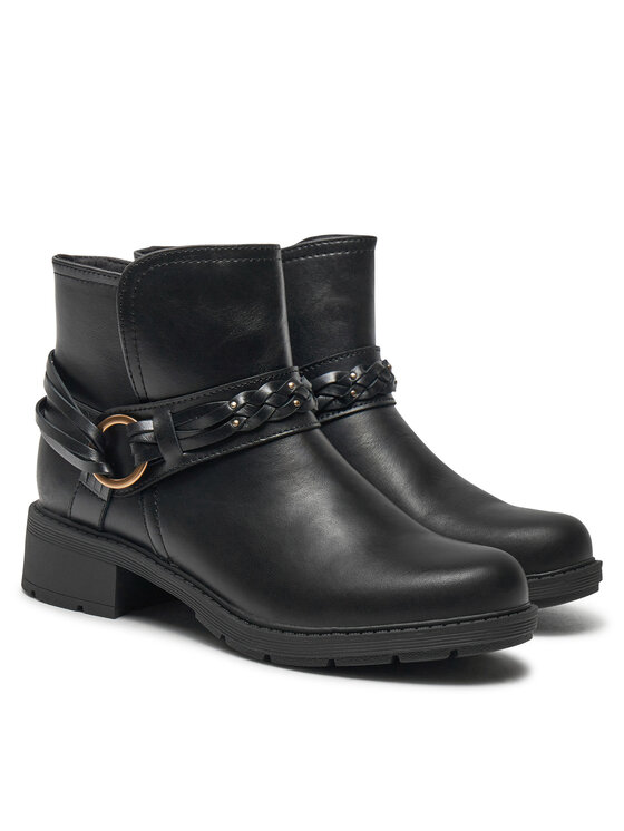 Clarks Clarks Polokozačky Hearth Kaylie 26179613 Černá