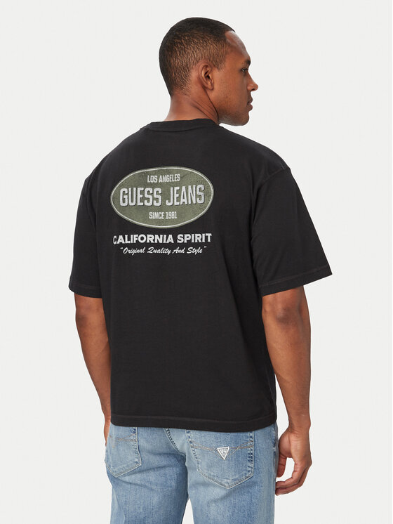 Guess Guess T-Shirt M6YI16 K3947 Μαύρο Regular Fit