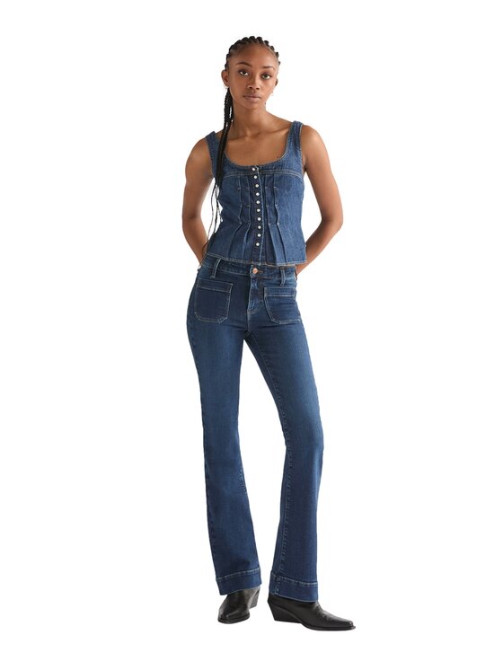 Wrangler Wrangler Jeansy 112379973 Niebieski Flare Fit
