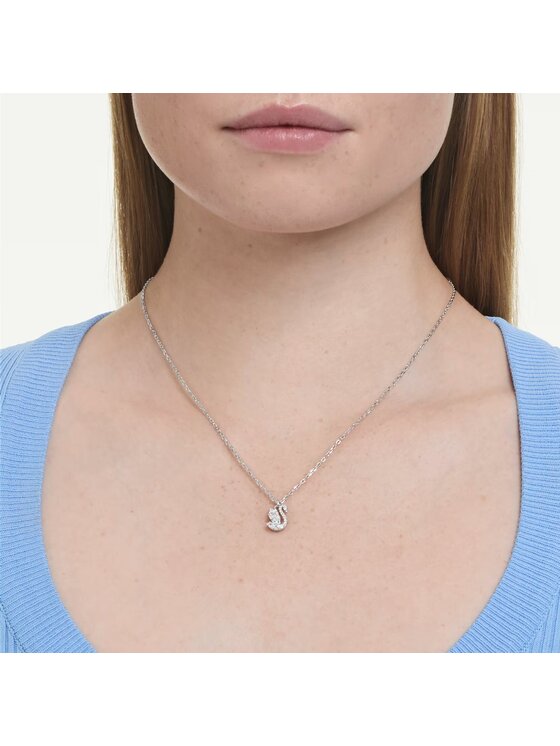 Swarovski Swarovski Naszyjnik Swan 5754347 Srebrny
