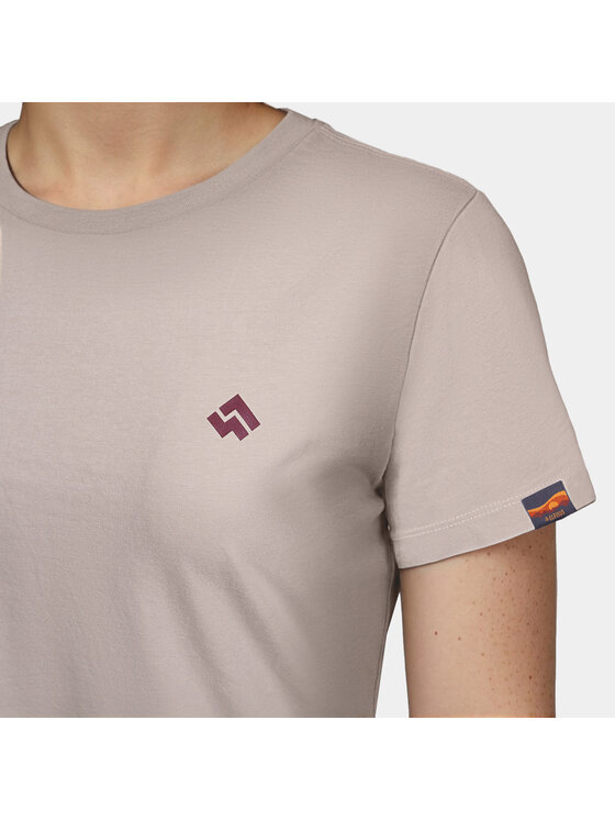 Alpinus Alpinus T-Shirt Dirna Beżowy Regular Fit