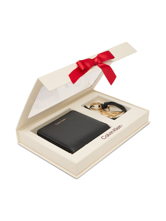 Calvin Klein Calvin Klein Dovanų rinkinys Ck Wallet + Ck Key Fob LV04F0001G Juoda