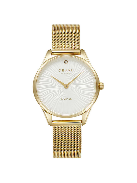 Obaku Obaku Zegarek V297LXGIMG Złoty