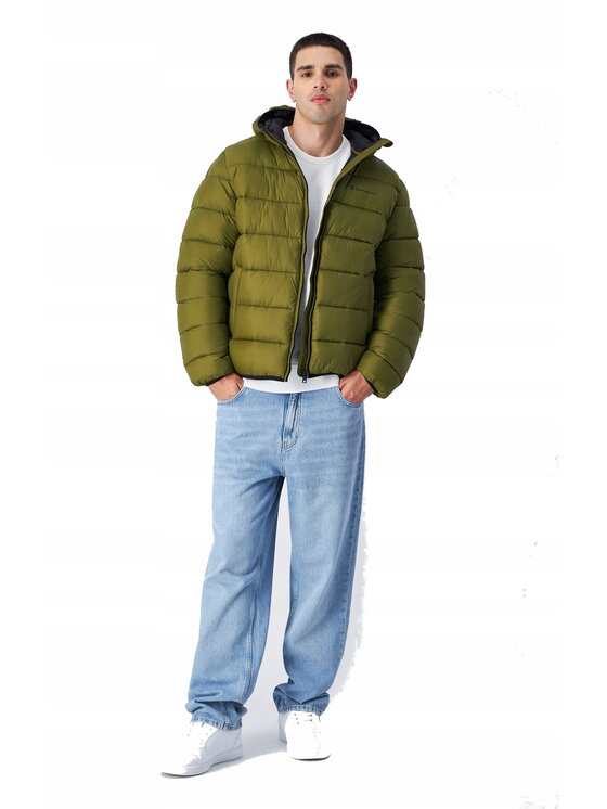 Champion Champion Kurtka zimowa 220342-GS573 Zielony Standard Fit
