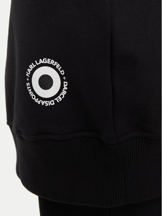 KARL LAGERFELD KARL LAGERFELD Світшот 705098 542930 Чорний Regular Fit
