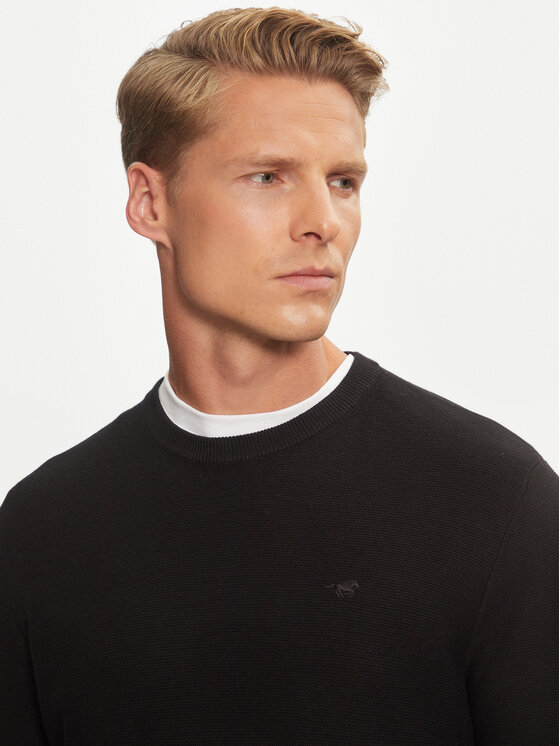 Mustang Mustang Sweater Elliot 1014688 Fekete Regular Fit