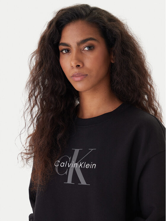 Calvin Klein Jeans Calvin Klein Jeans Mikina Monologo LV047B234G Černá Regular Fit