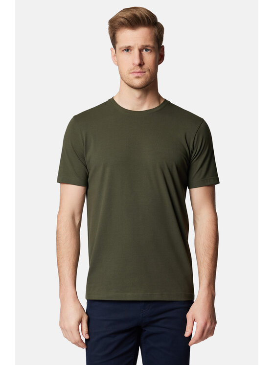 Lancerto Męski T-Shirt, rozmiar L, Khaki, Jeffrey TS073124000008