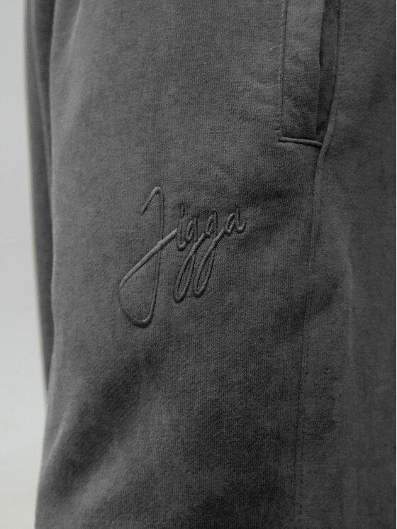 Jigga Wear Jigga Wear Spodnie dresowe Szerokie luźne 132136 Szary Baggy Fit