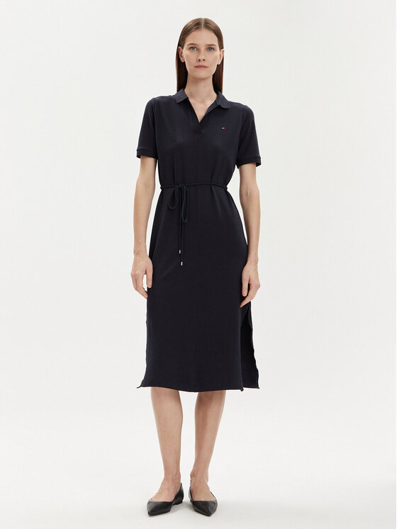 Tommy Hilfiger Tommy Hilfiger Každodenné šaty WW0WW41278 Tmavomodrá Regular Fit