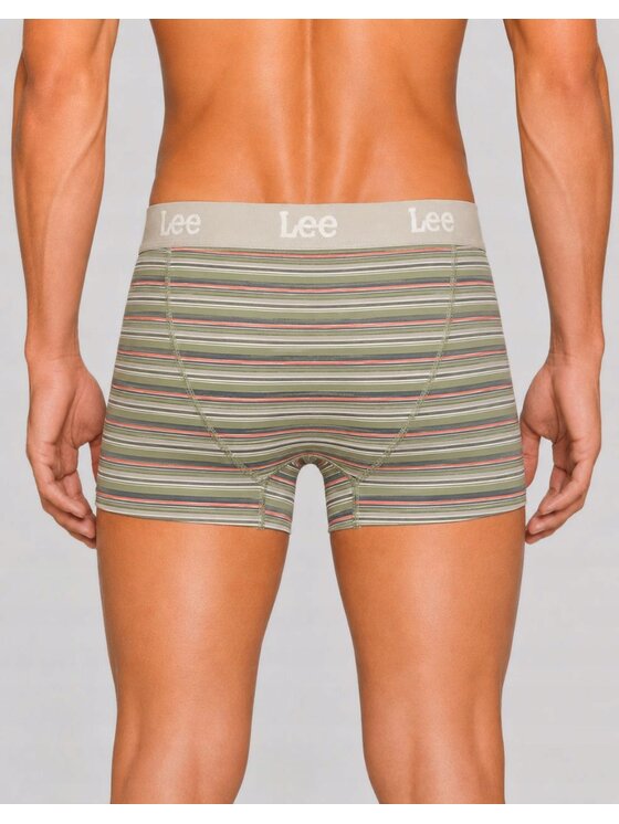 Lee Lee Bokserki Becket 3 Pack Organic Cotton Elastane Trunks Kolorowy