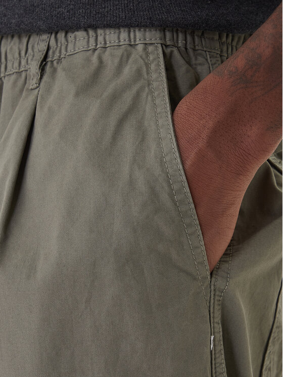 Jack & Jones Jack & Jones Auduma bikses Owen Cade 12282385 Zaļš Baggy Fit